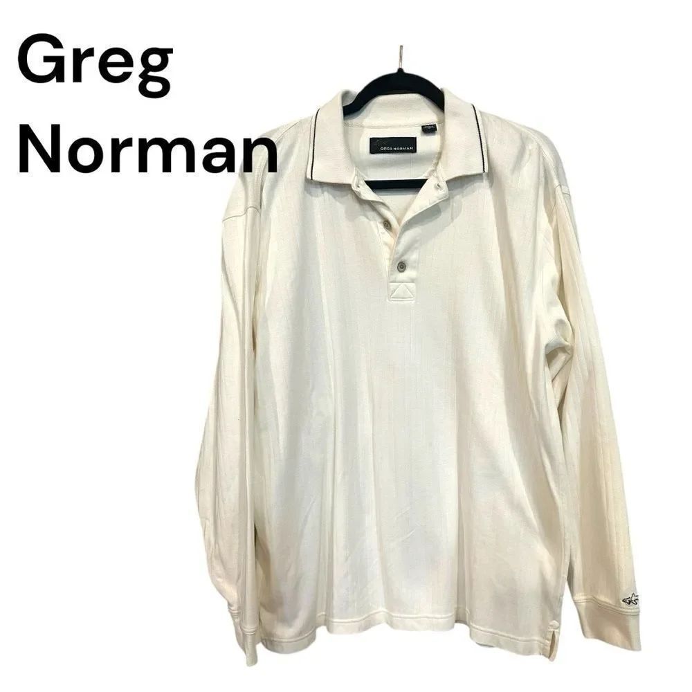 Greg Norman Collection Men's White Polo Shirt